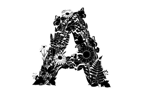 Floral A Graphic for Branding