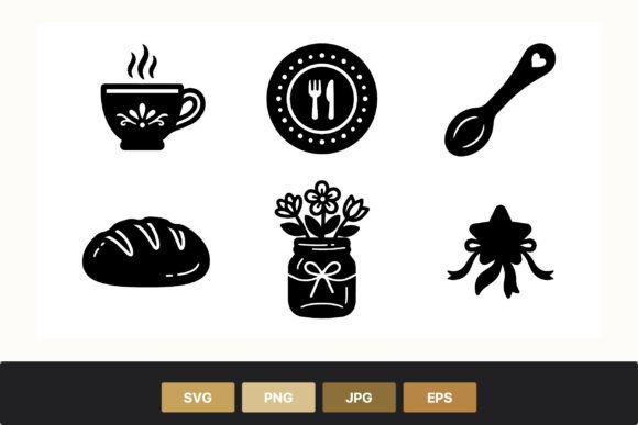 Kitchen Icons for Local Branding