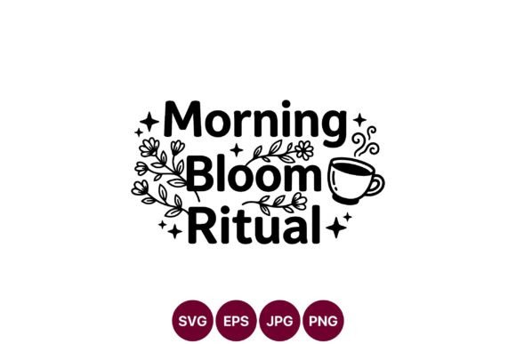 Morning Bloom Ritual Graphics for Creative Projects