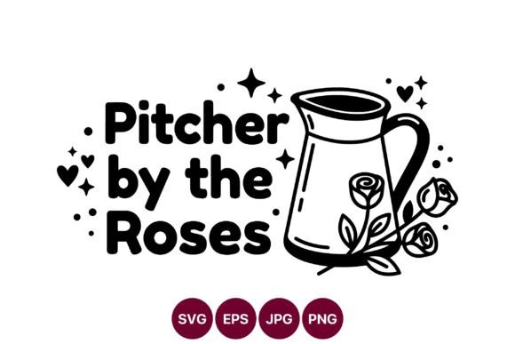 Pitcher by the Roses Graphics