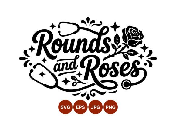 Rounds and Roses Calligraphic Lettering