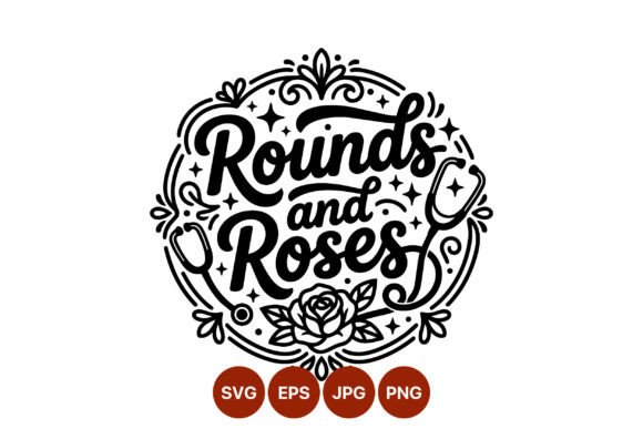 Rounds and Roses Medical Script Graphics