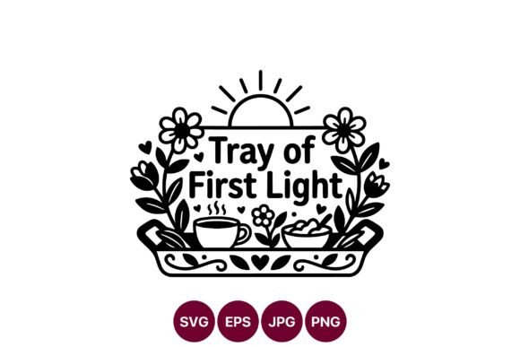 Tray of First Light Sunrise Flowers Graphics
